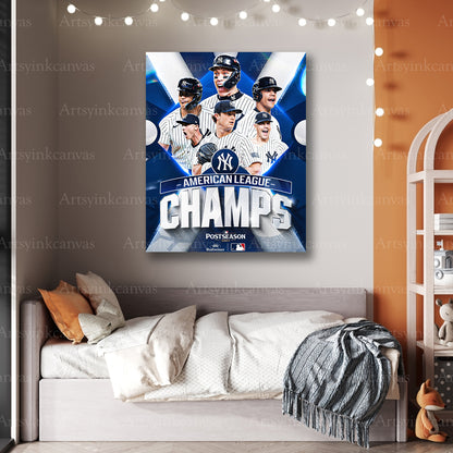 Premium American League Champions Yankees canvas art