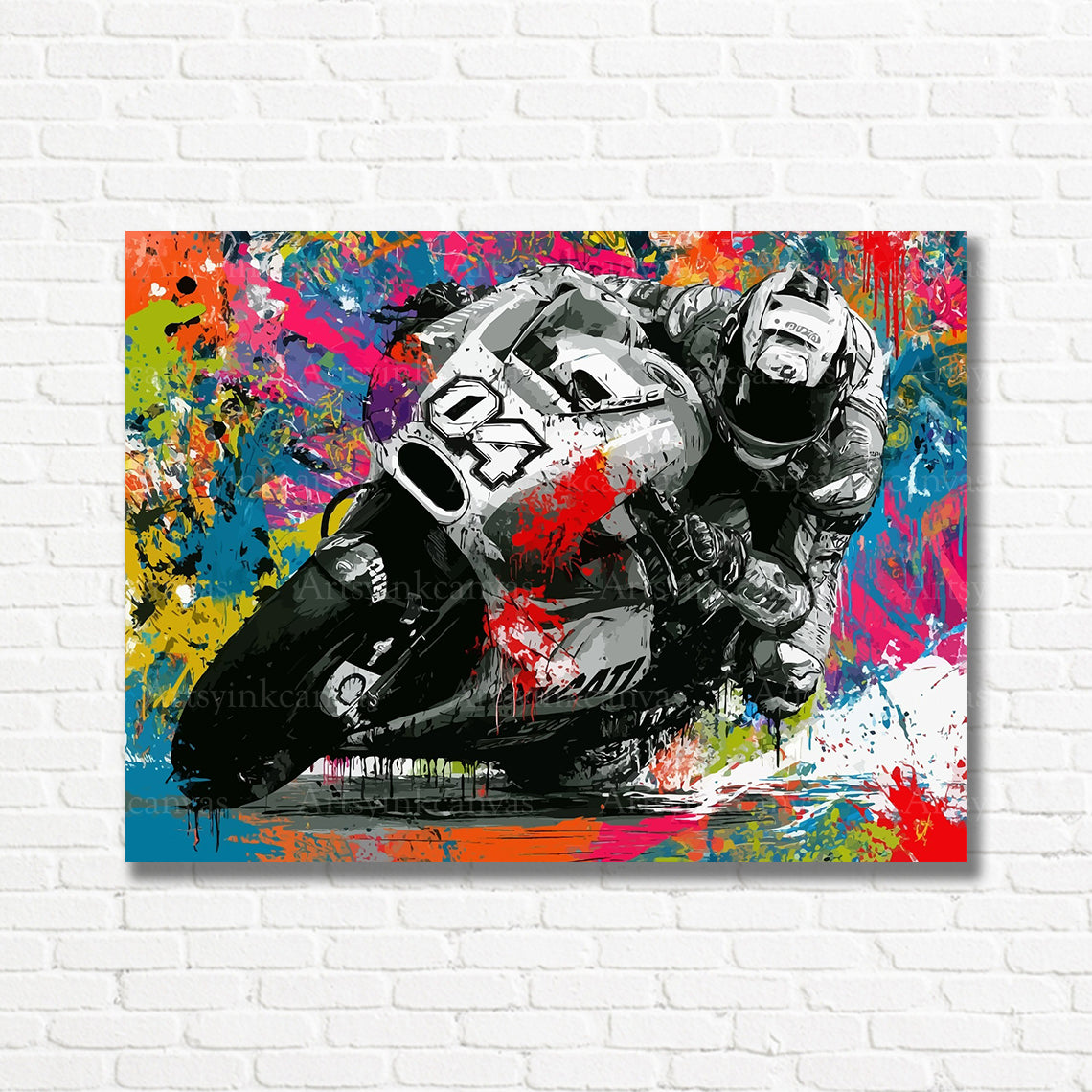 Andrea Dovizioso MotoGP canvas print