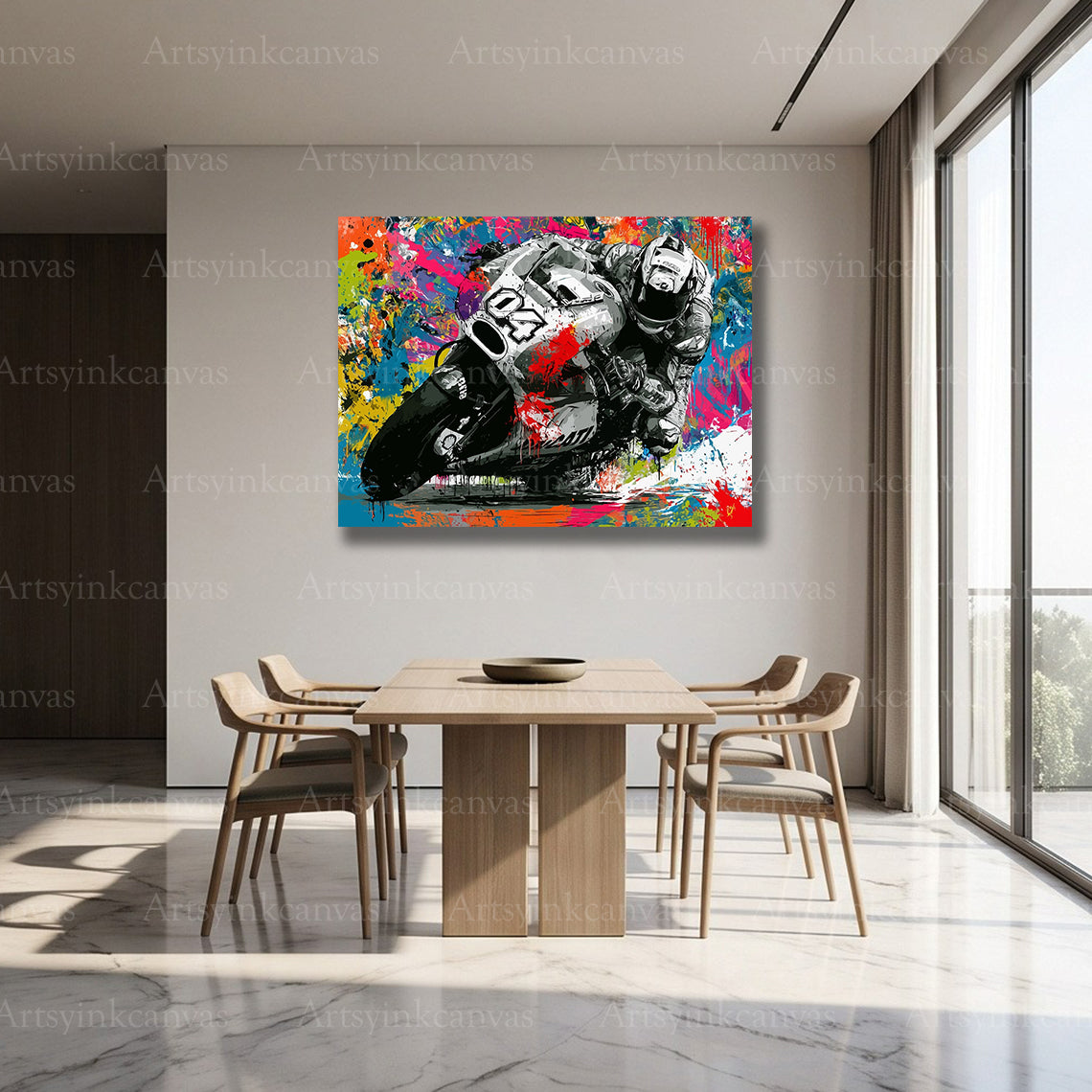 Andrea Dovizioso motorsport canvas art