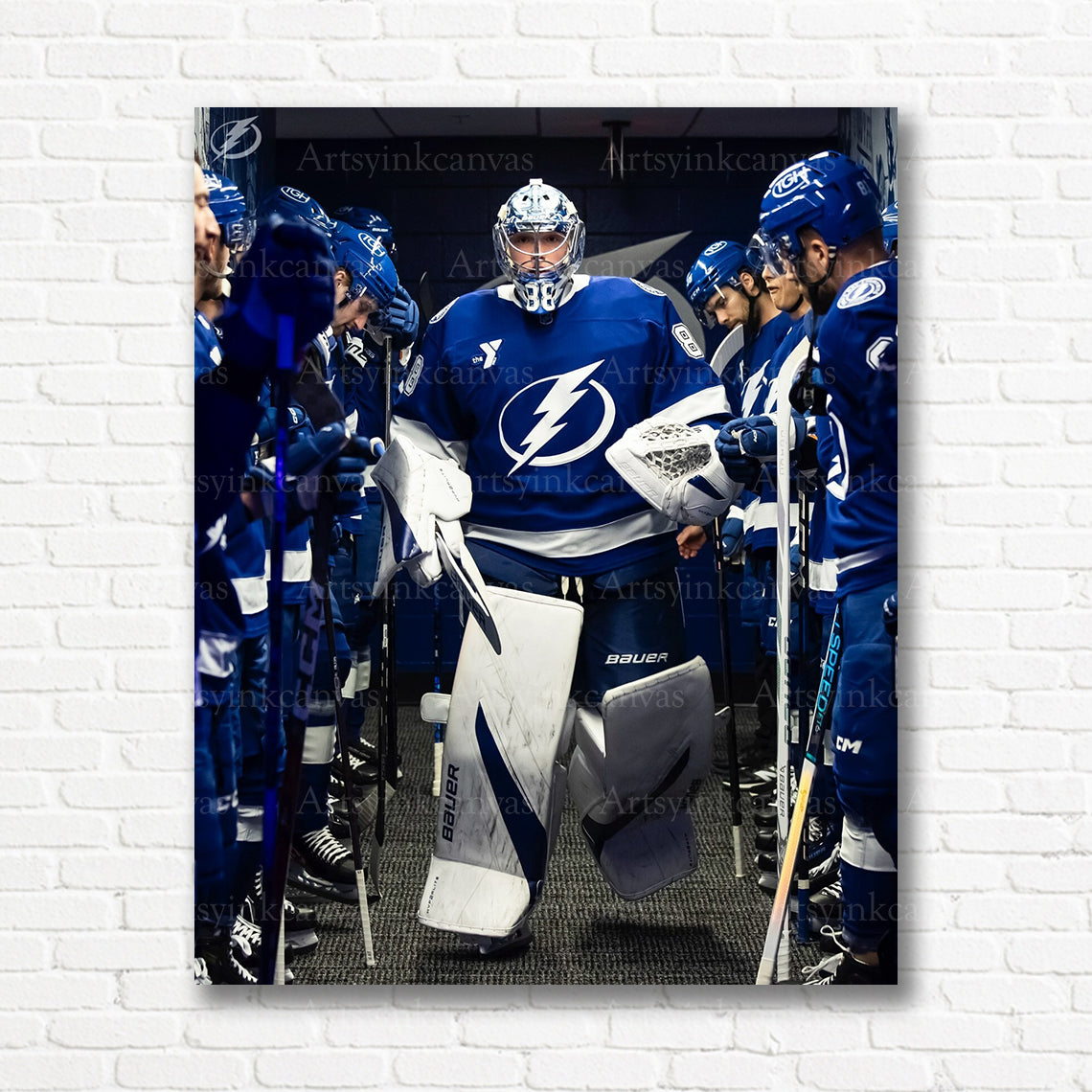 Andrei Vasilevskiy Lightning tunnel walk canvas print