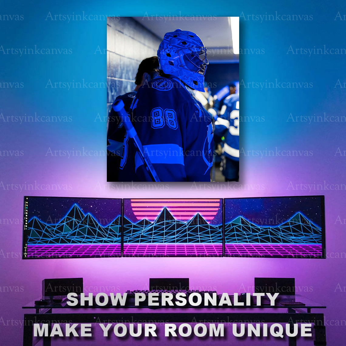 Andrei Vasilevskiy NHL goalie pregame artwork