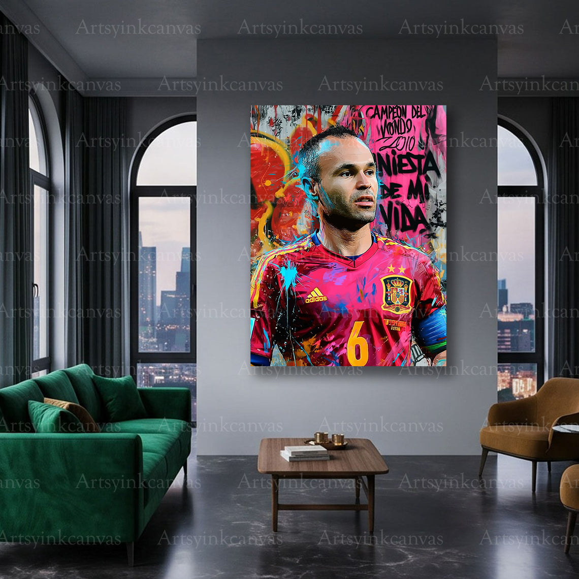 Spain football legend canvas art