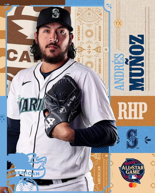 Andrés Muñoz 2024 MLB All-Star canvas wall art