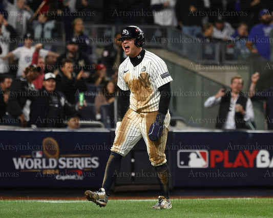 Anthony Volpe 2024 World Series Game 4 Grand Slam canvas wall art