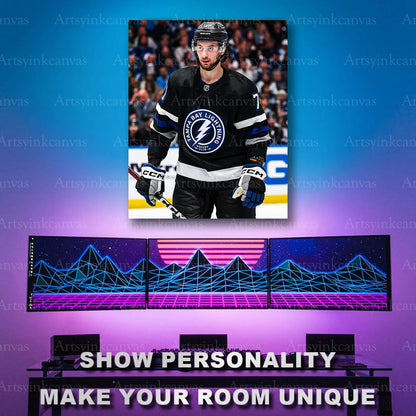 Anthony Cirelli NHL hockey action artwork