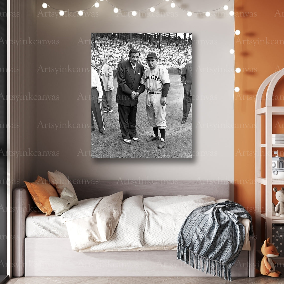 Yankees legends collector baseball canvas