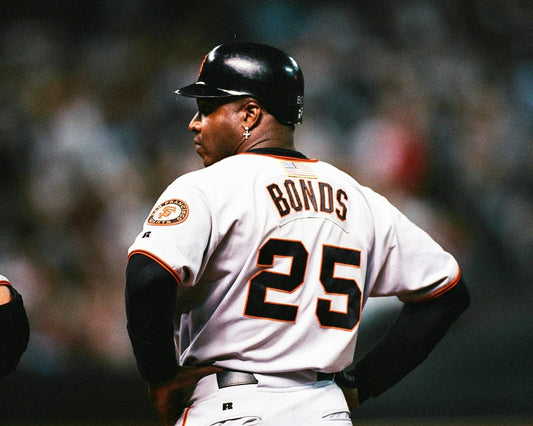 Barry Bonds on field canvas wall art