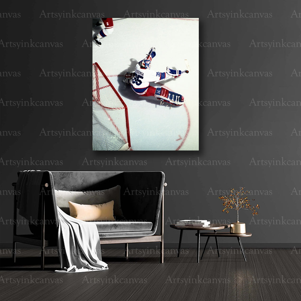 Bob Essensa hockey legend collector canvas