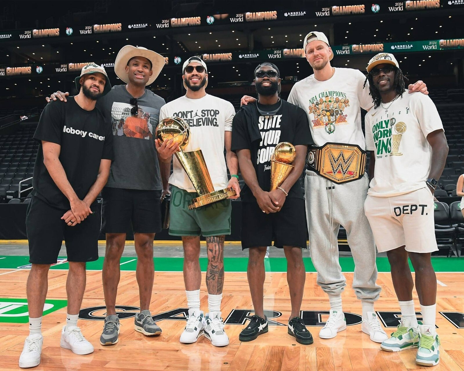 Boston Celtics 2024 NBA Finals Champions Super Six canvas wall art