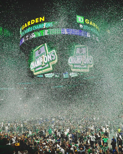 Boston Celtics 2024 NBA Finals victory TD Garden canvas wall art