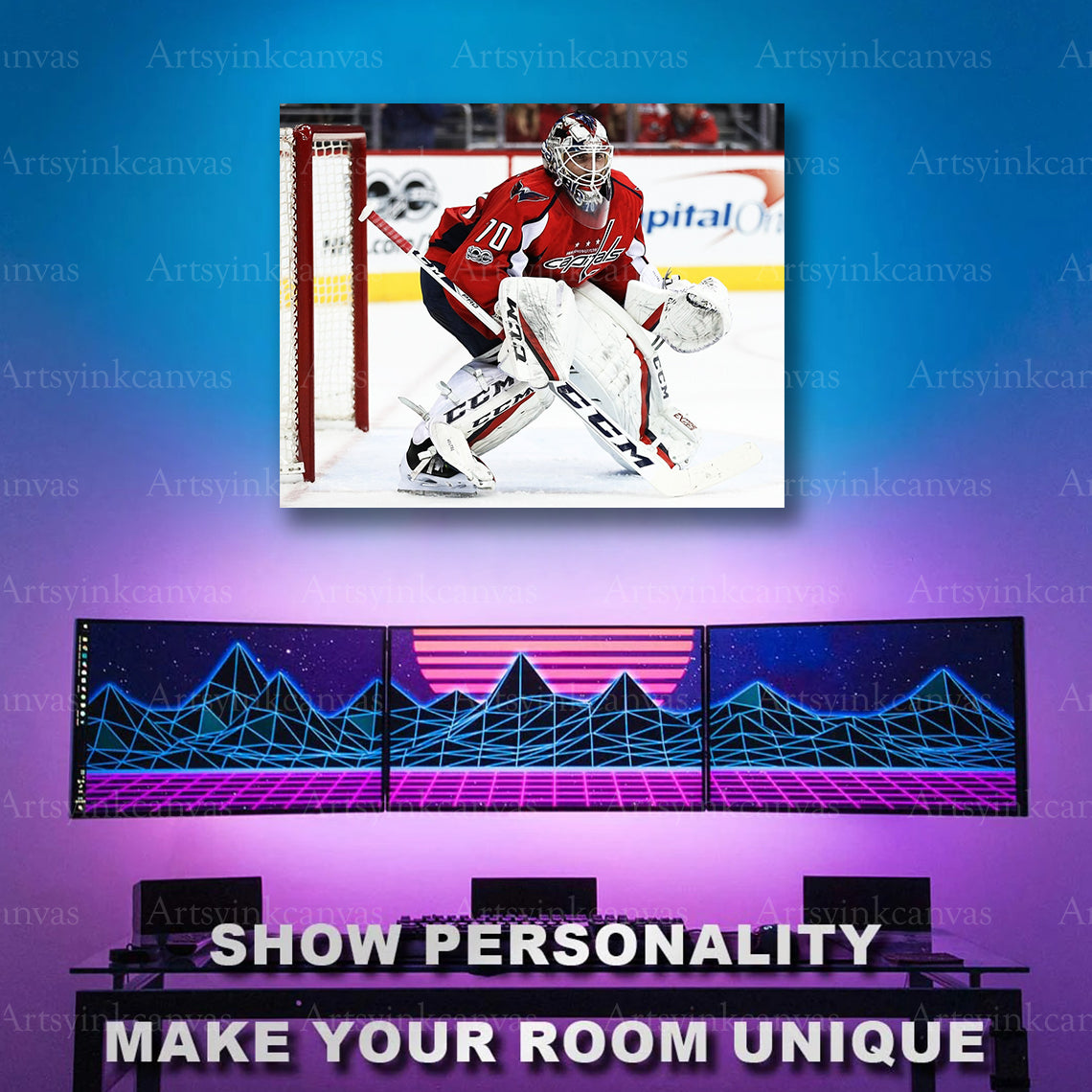 Washington Capitals goalie wall decor