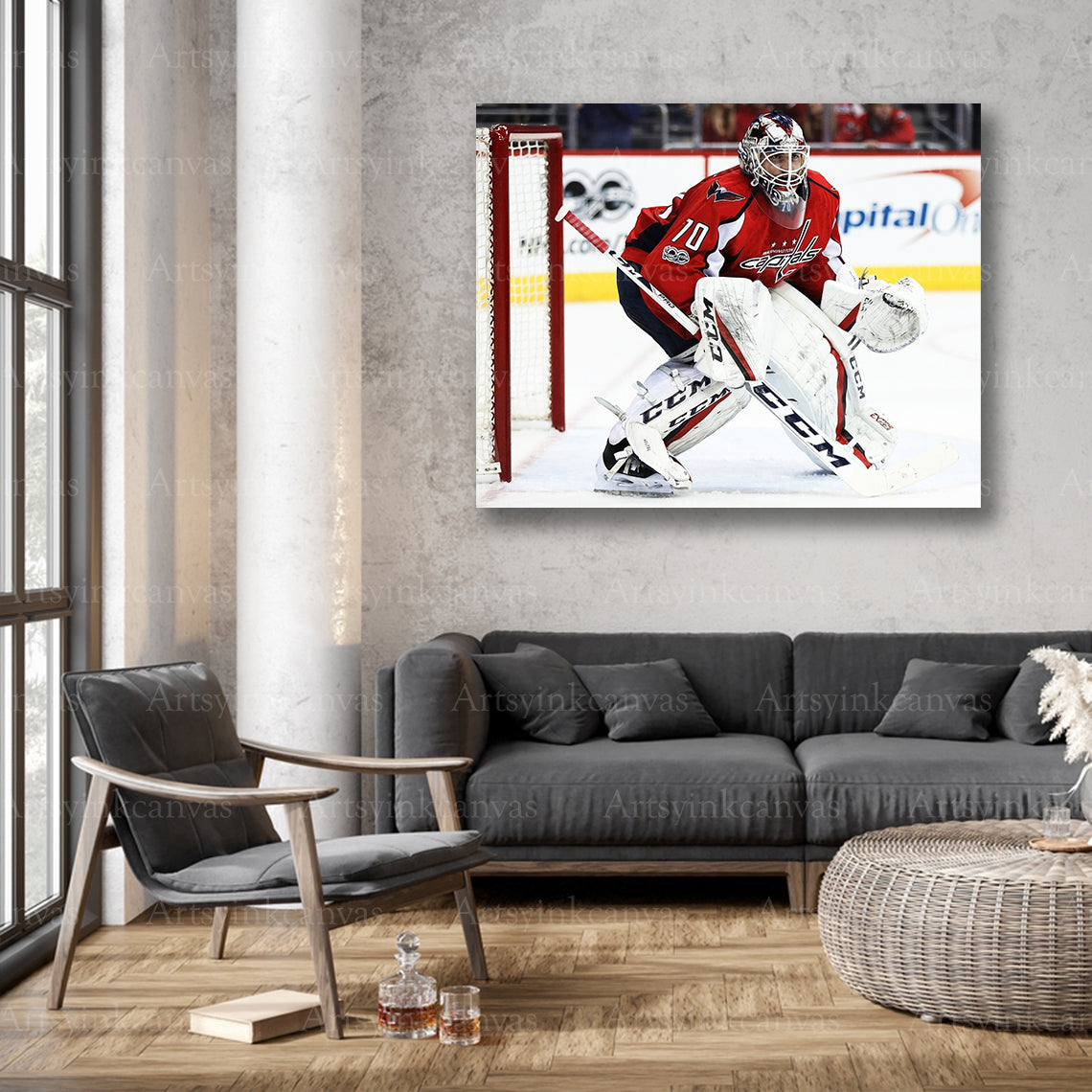 Braden Holtby collector hockey canvas art