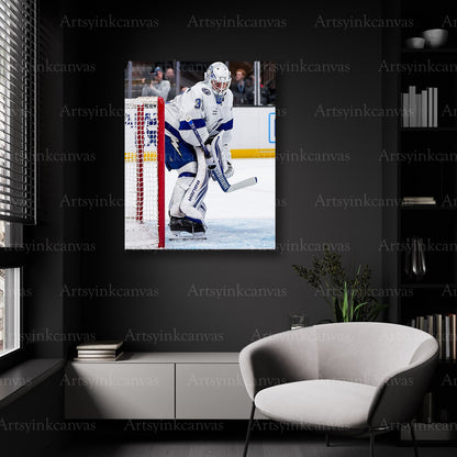 Tampa Bay Lightning Brandon Halverson goalie wall decor