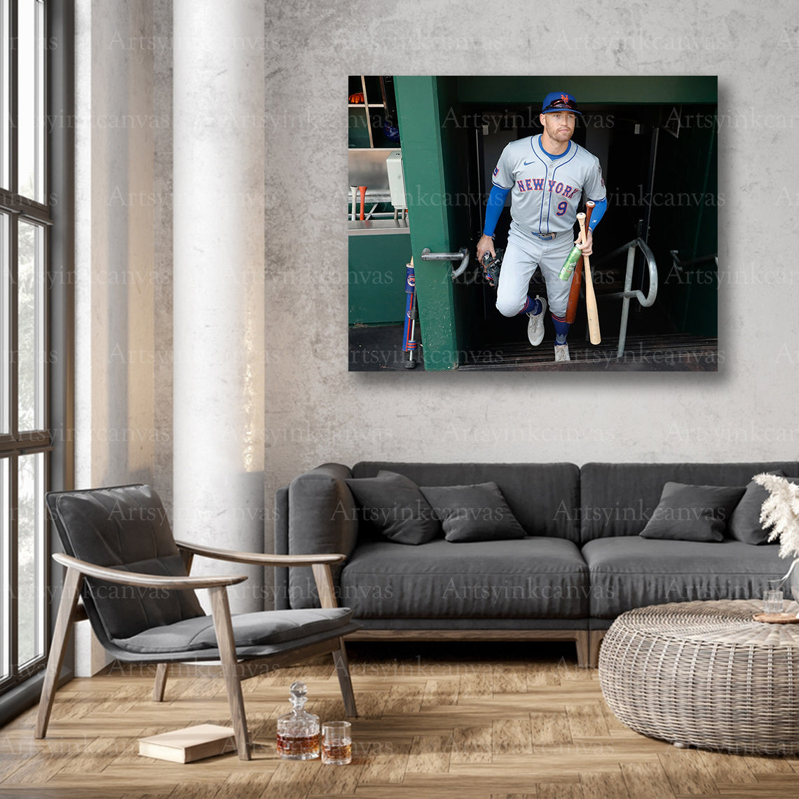 New York Mets player dugout walkout wall decor