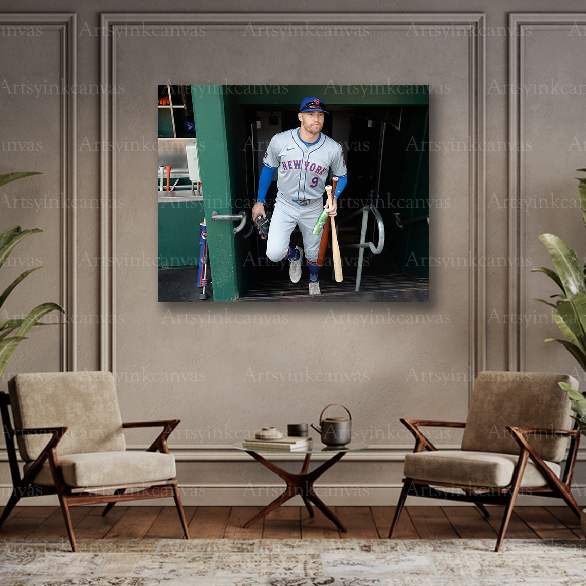 Brandon Nimmo collector baseball canvas