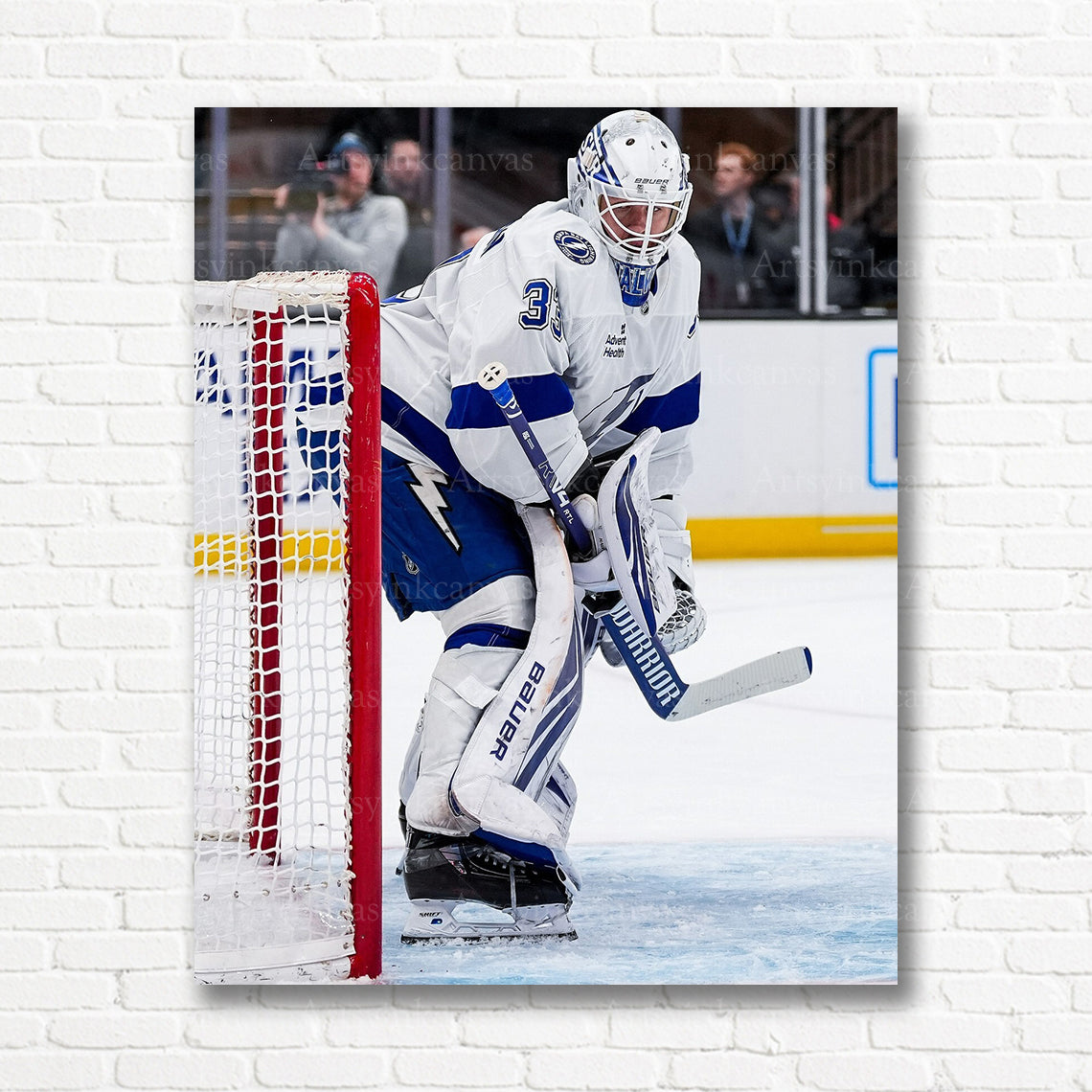 Brandon Halverson Tampa Bay Lightning goalie canvas print