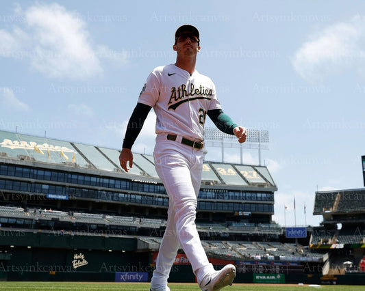 Brent Rooker walkout on game day Oakland Athletics canvas wall art