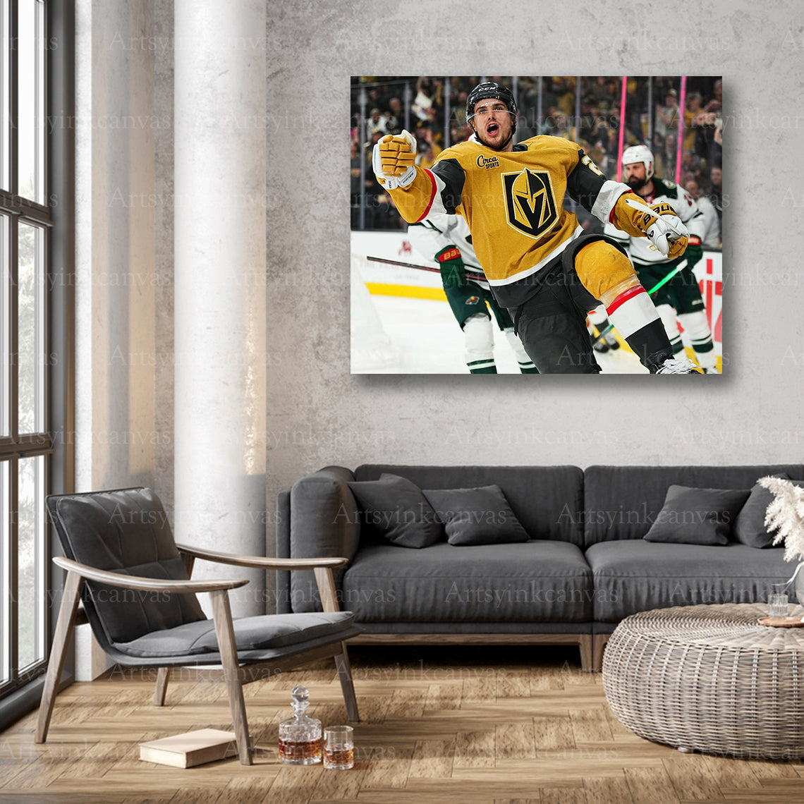 Brett Howden hockey celebration wall decor