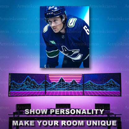 Brock Boeser Canucks portrait artwork