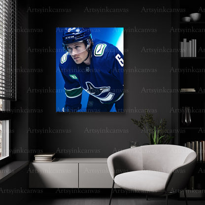 Vancouver Canucks media day wall decor