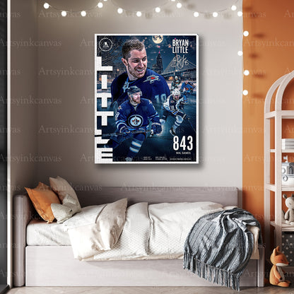 Premium Bryan Little hockey canvas art
