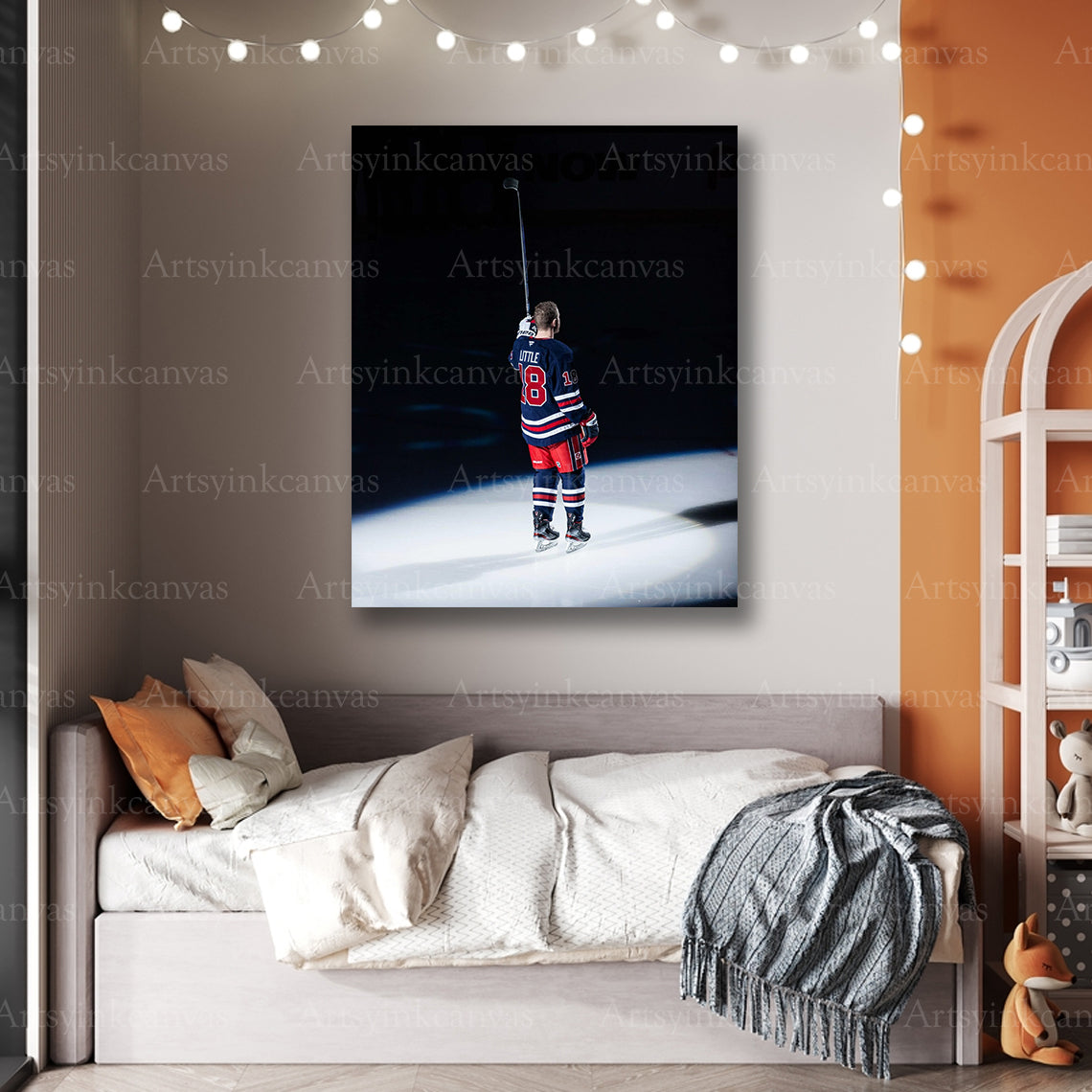 Premium Bryan Little Winnipeg Jets canvas art
