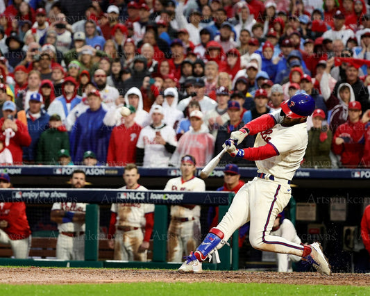 Bryce Harper 2022 NLCS Game 5 home run vs Padres canvas wall art