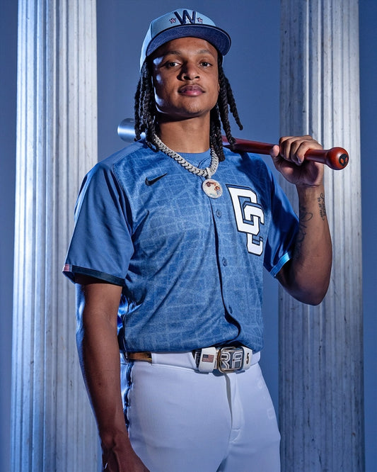 CJ Abrams 2025 City Connect uniform canvas wall art