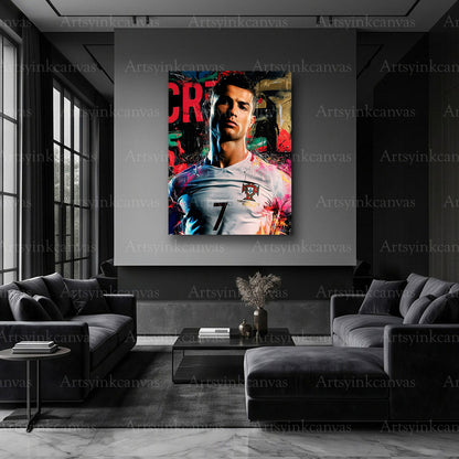 Cristiano Ronaldo soccer artwork