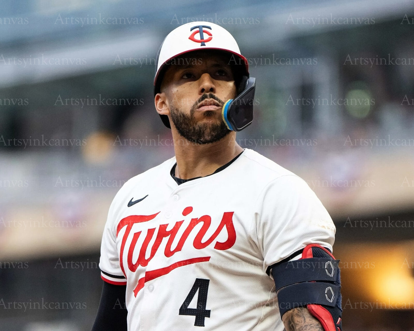 Carlos Correa game day closeup Minnesota Twins canvas wall art