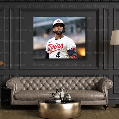 Premium Carlos Correa Minnesota Twins canvas art