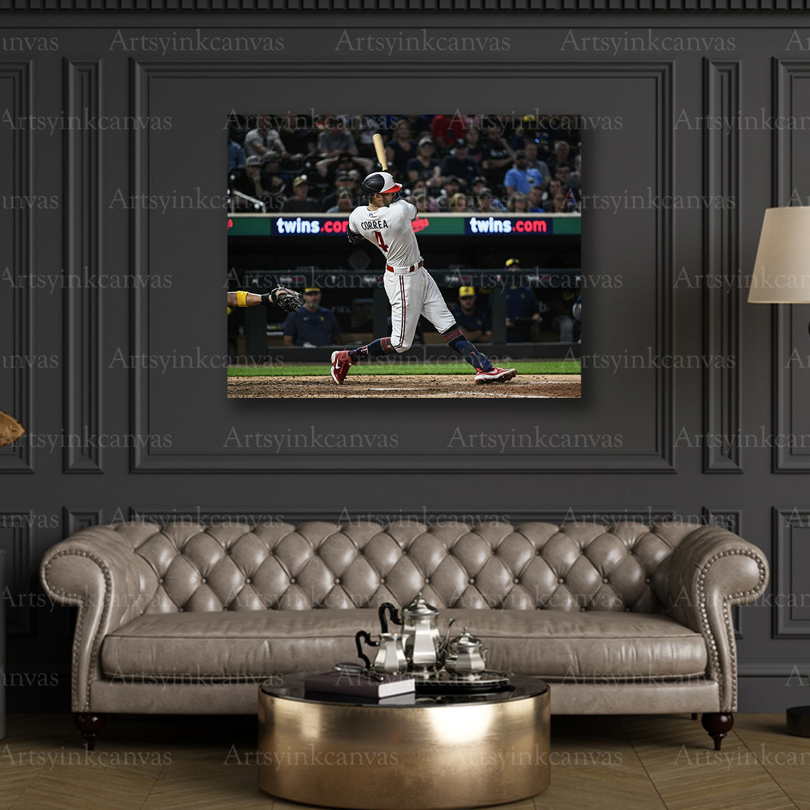 Premium Carlos Correa Minnesota Twins canvas art