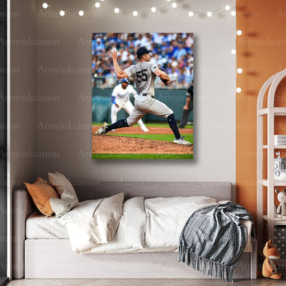 Premium Carlos Rodón Yankees canvas wall art