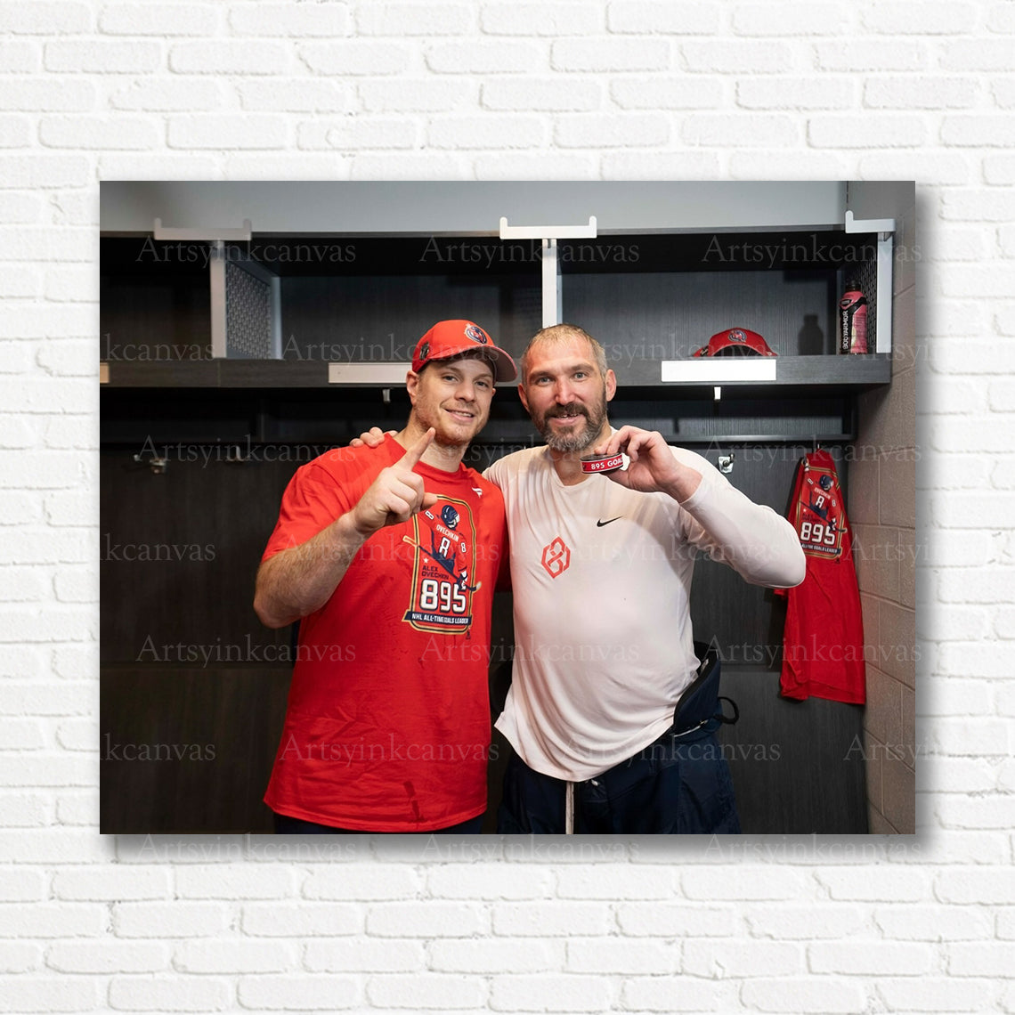 John Carlson Alex Ovechkin Washington Capitals canvas print