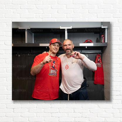 John Carlson Alex Ovechkin Washington Capitals canvas print