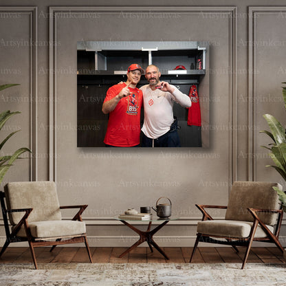 John Carlson Ovechkin collector hockey canvas art