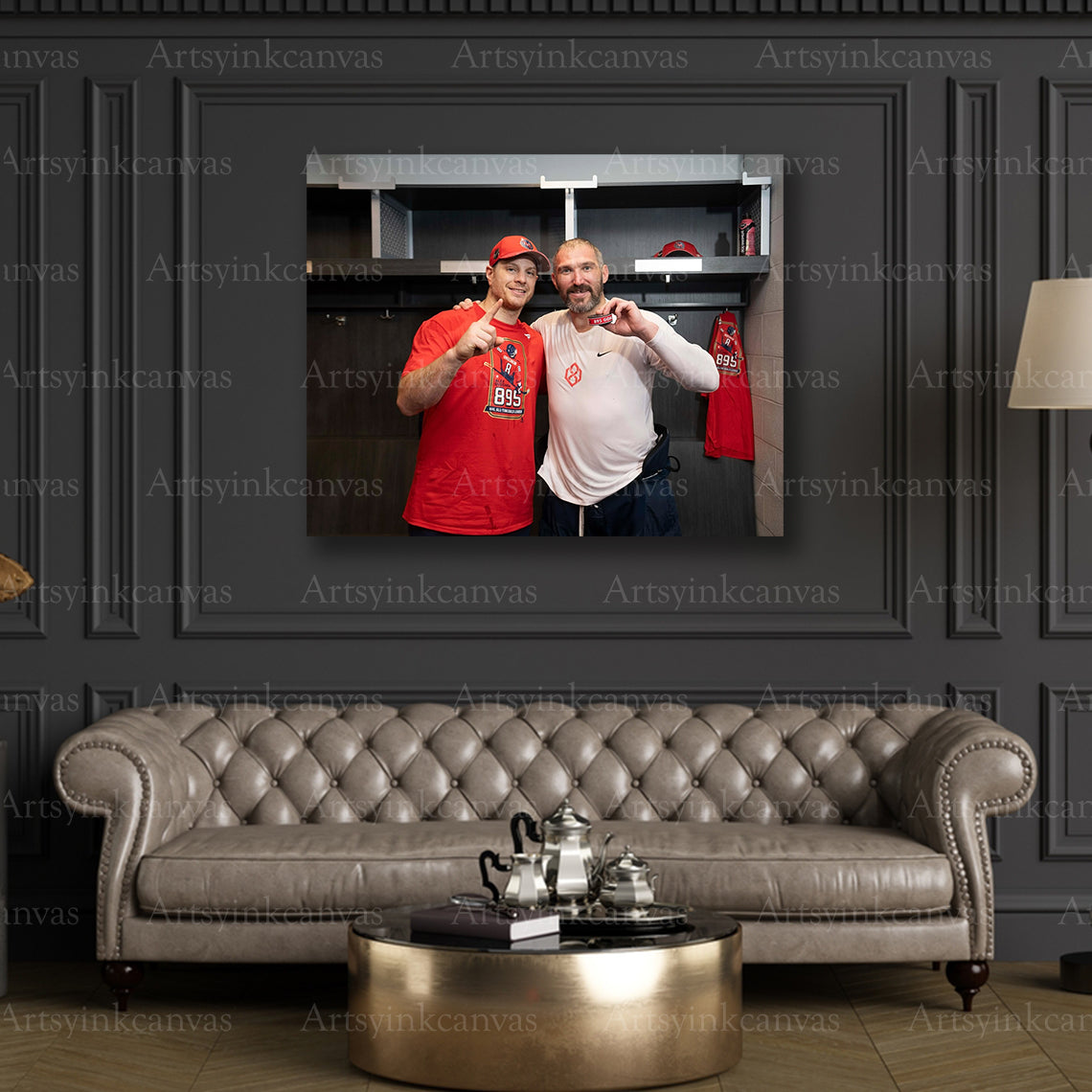 Premium Capitals Gretzky record canvas print