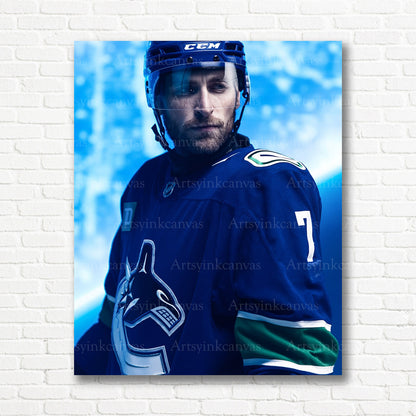 Carson Soucy Vancouver Canucks media day canvas print