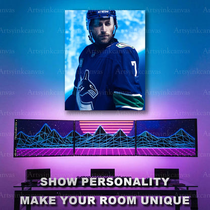 Carson Soucy Canucks portrait artwork