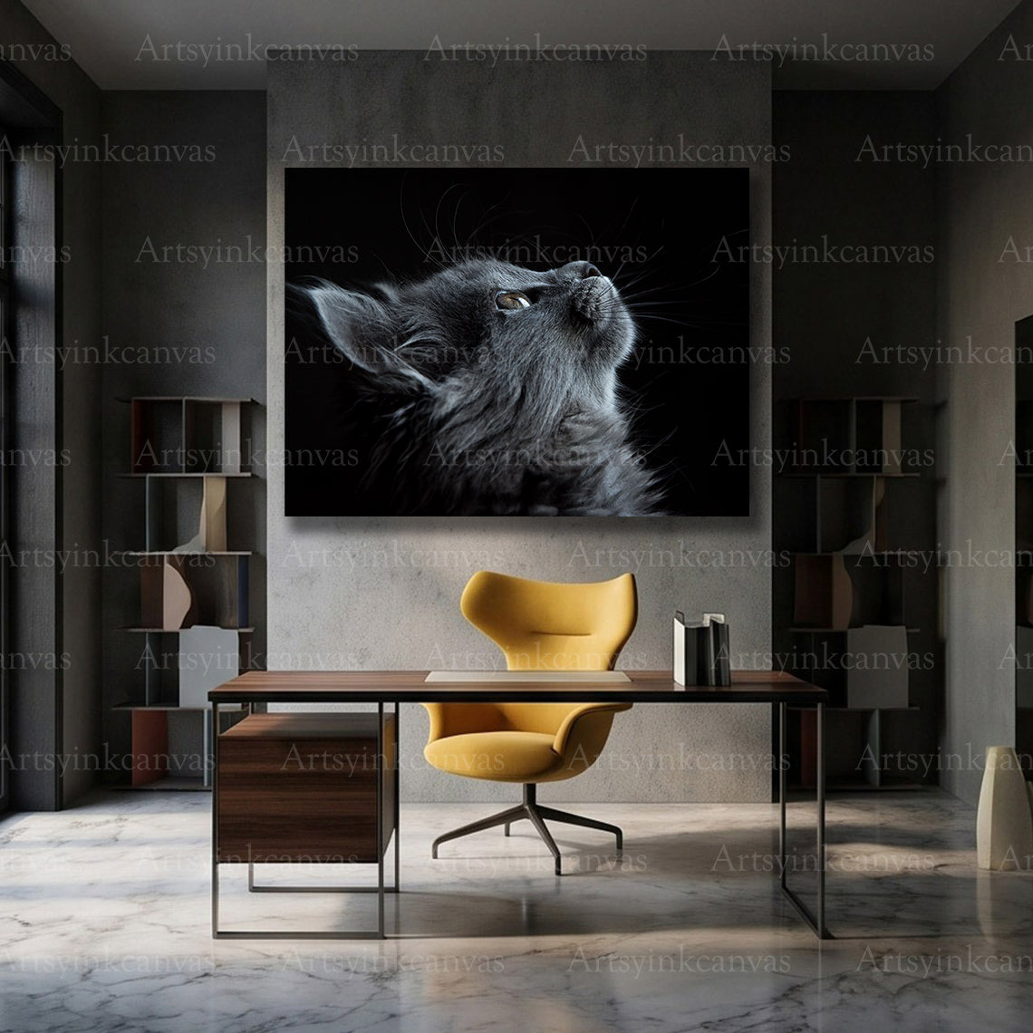 Feline wall decor for modern interiors