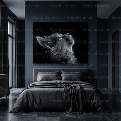 Premium cat canvas wall decor