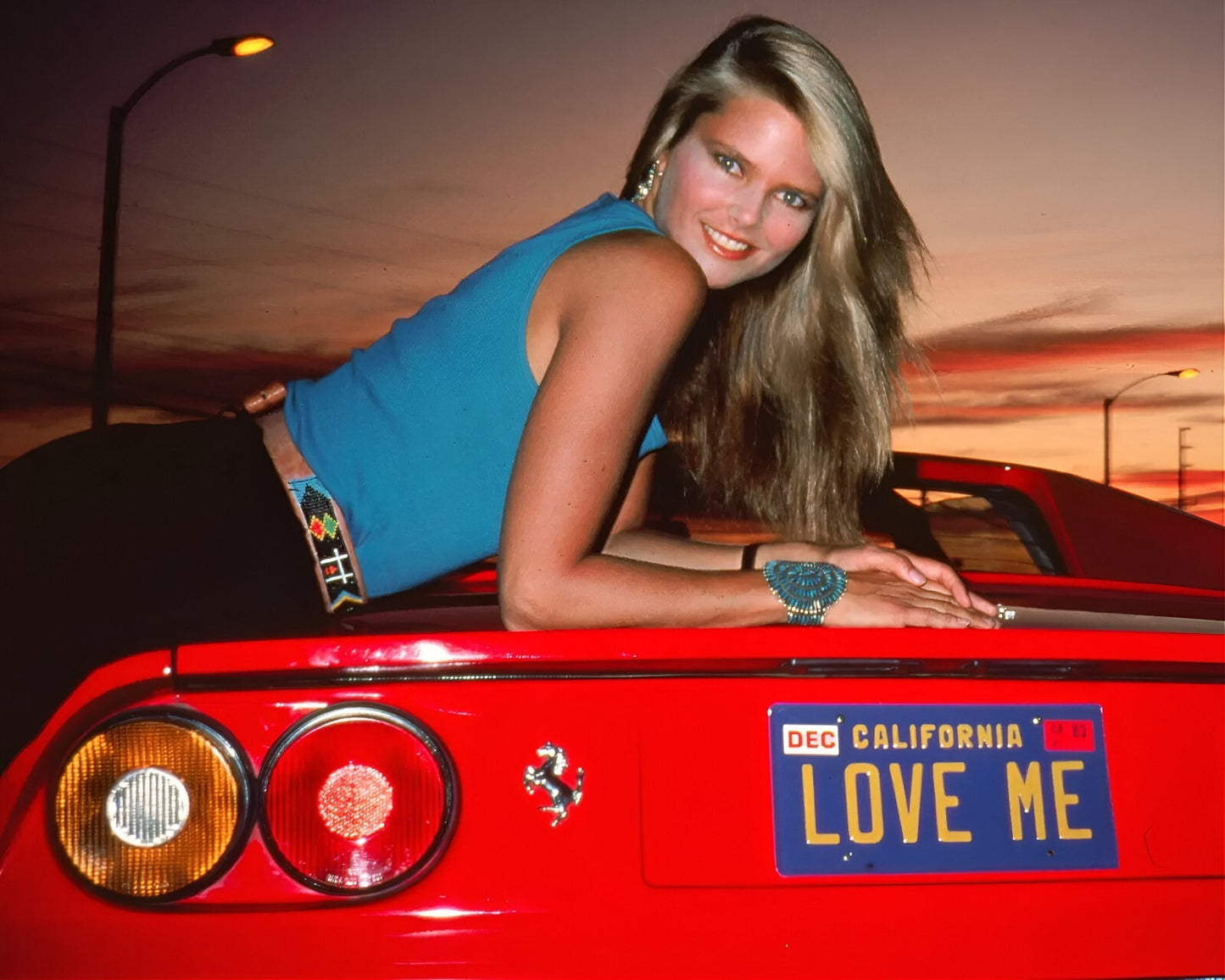 Christie Brinkley iconic supermodel canvas wall art