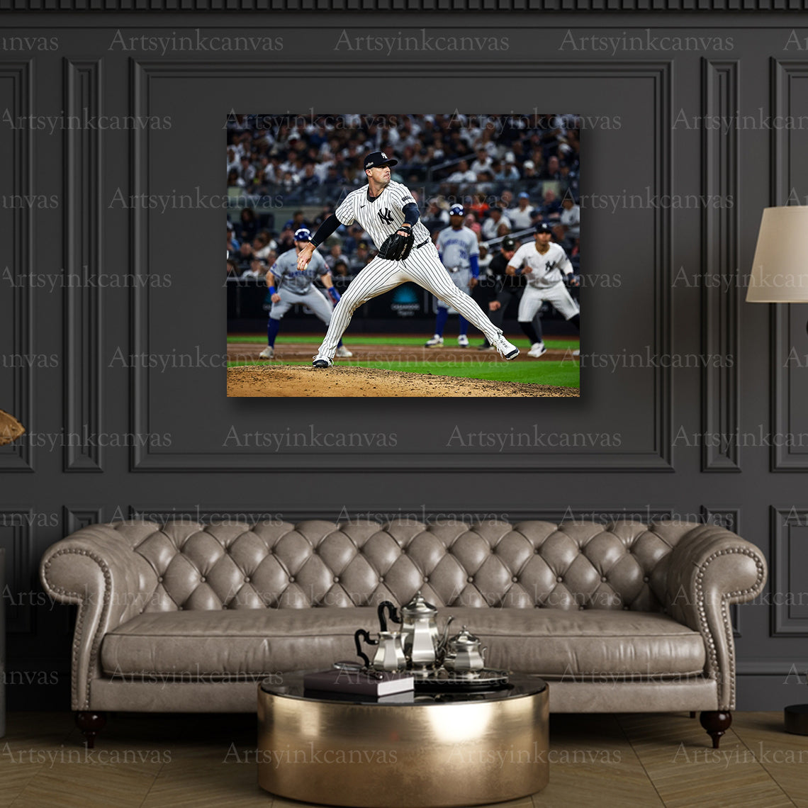 Premium Clay Holmes Yankees canvas wall art