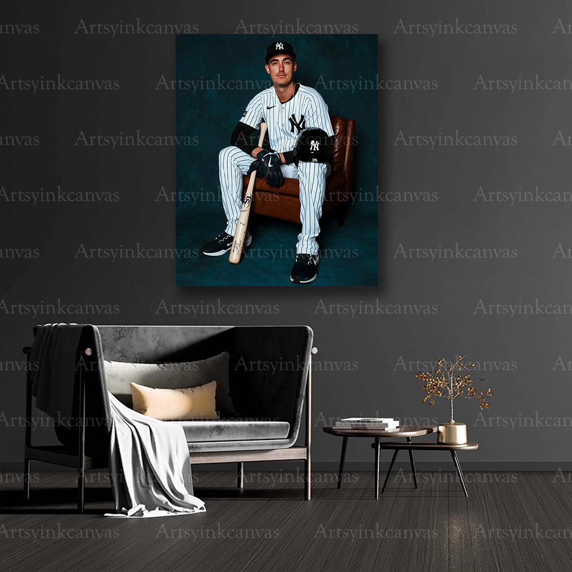 Cody Bellinger collector baseball canvas