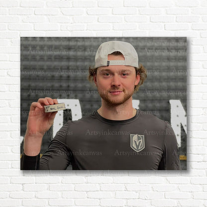 Cole Schwindt Vegas Golden Knights first goal canvas print