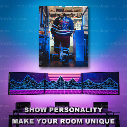 Winnipeg Jets goaltender first star artwork