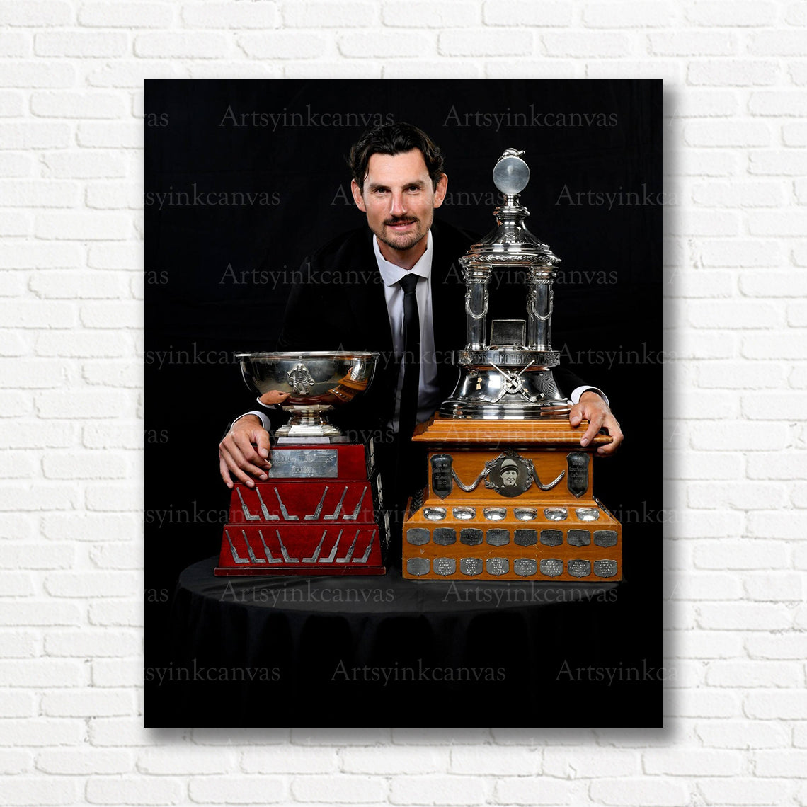 Connor Hellebuyck NHL award winner canvas print