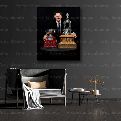 NHL Vezina Trophy collector canvas art