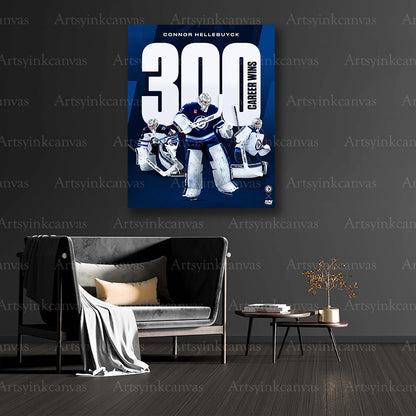 Winnipeg Jets goalie collector canvas art