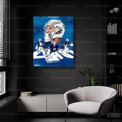 NHL goalie wins record wall decor